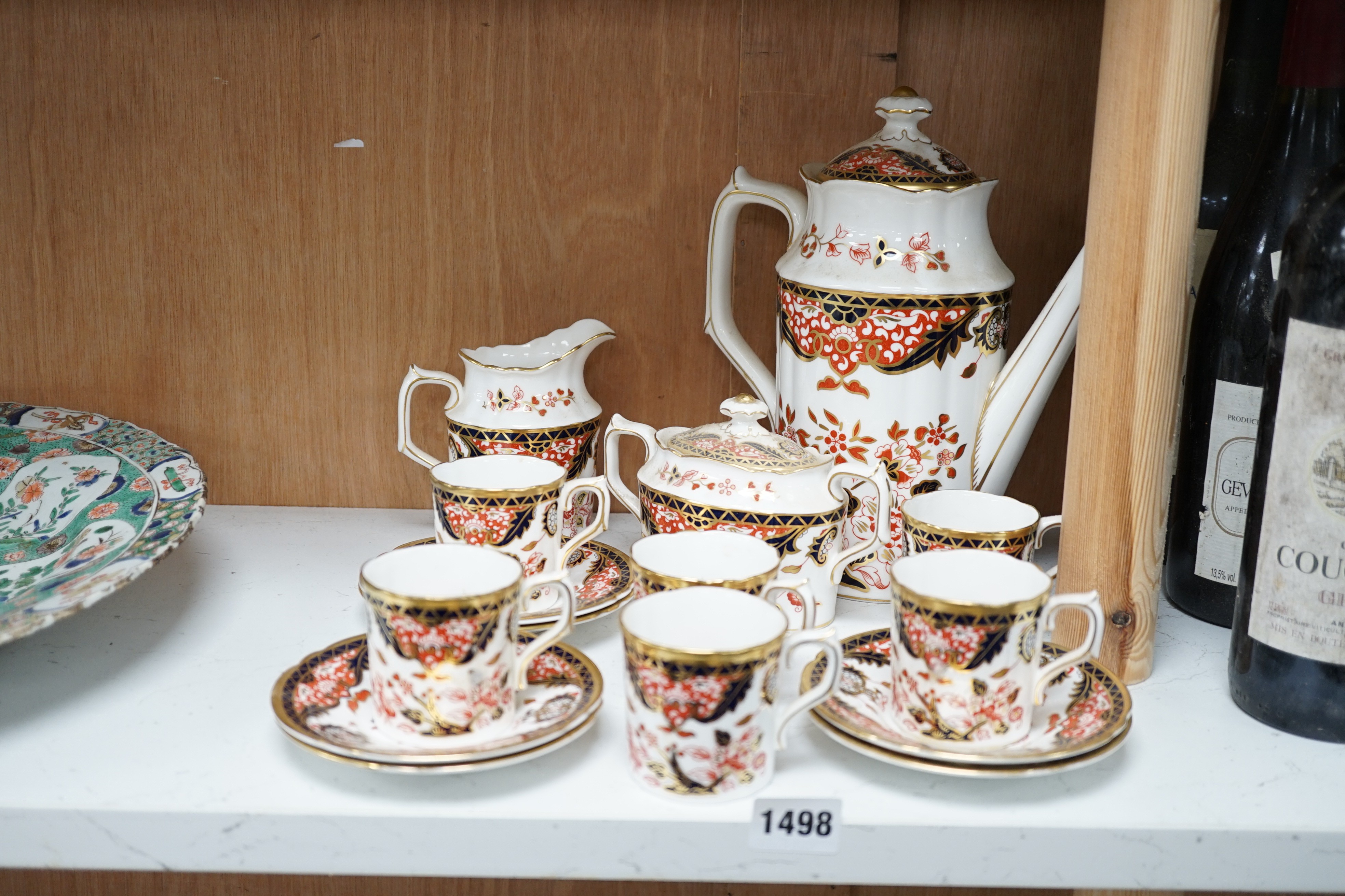 A Royal Crown Derby ‘Derby Japan’ pattern coffee set